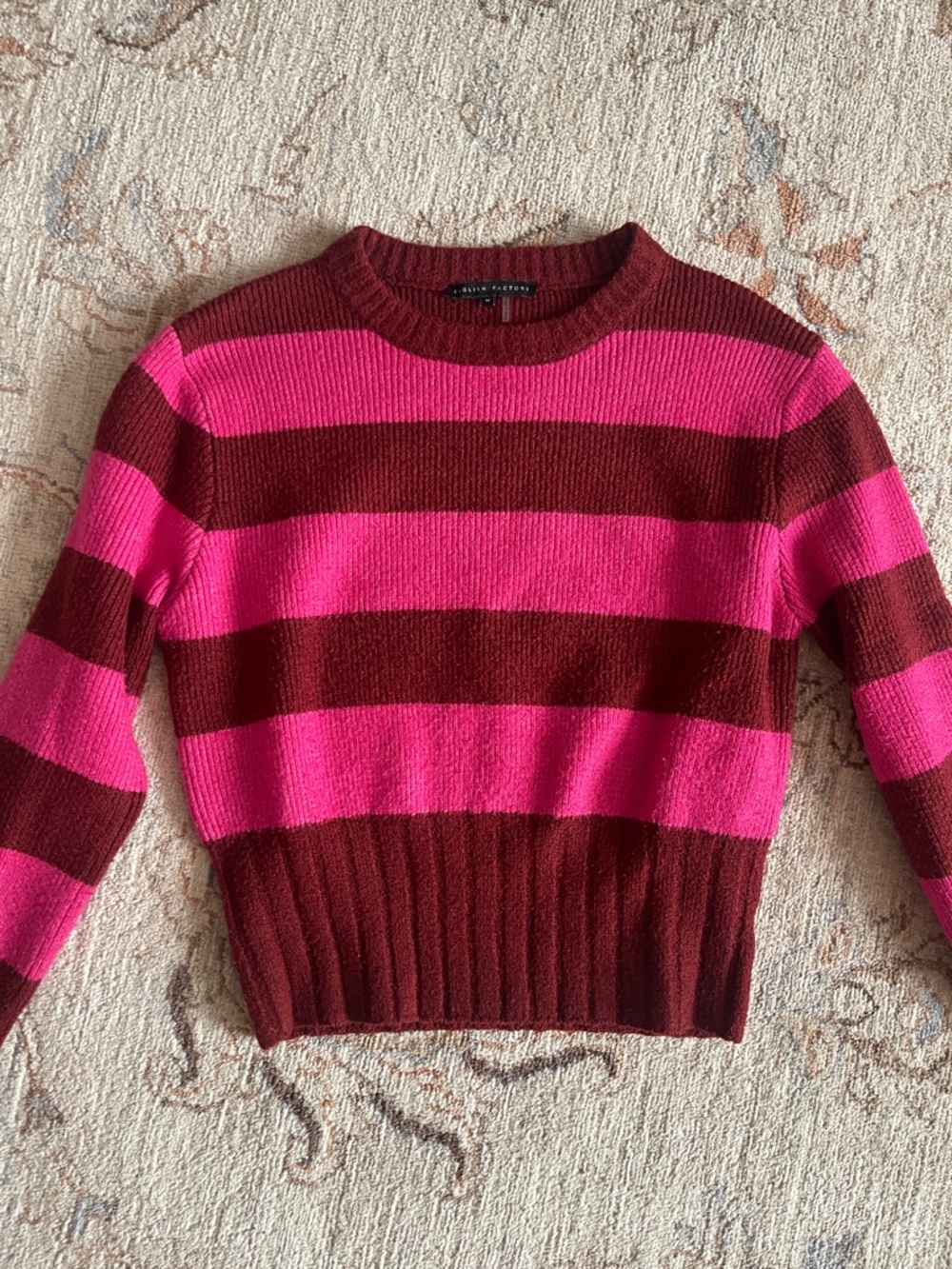 English Factory Striped Crewneck Sweater